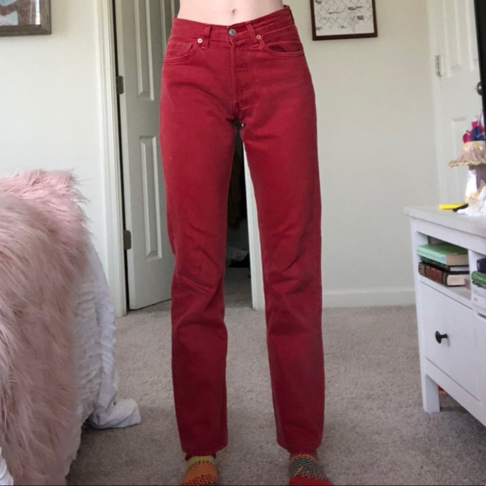 Vintage Red Levi Jeans